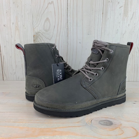 UGG HARKLEY 1017238 WATERPROOF LACE UP  LEATHER BOOTS MENS NIB - Picture 1 of 7